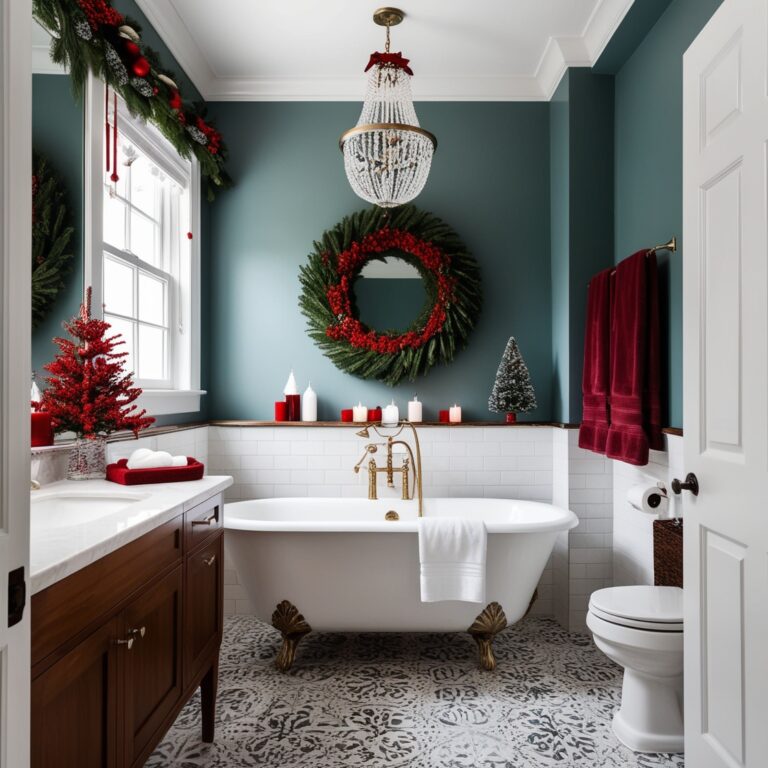 20 Christmas Bathroom Decor Ideas