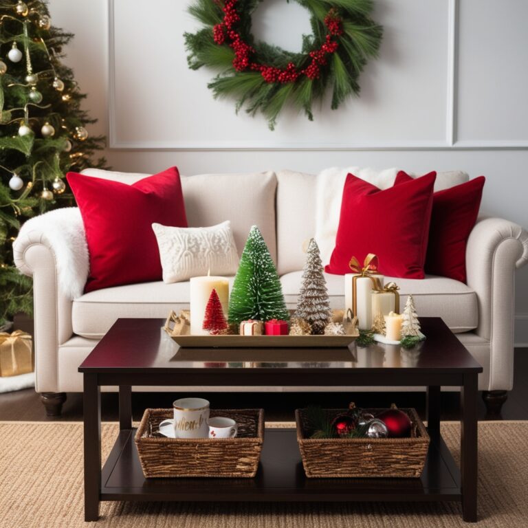 43 Christmas Coffee Table Decor Ideas