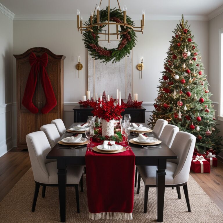 26 Christmas Dining Table Decor Ideas