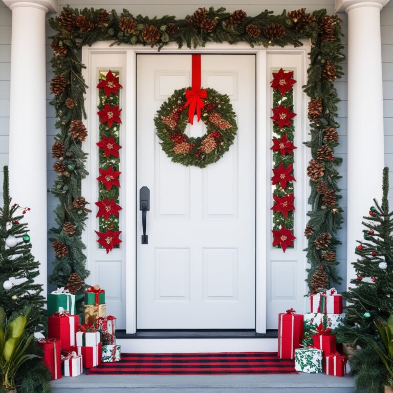 20 Christmas Door Decorations Ideas