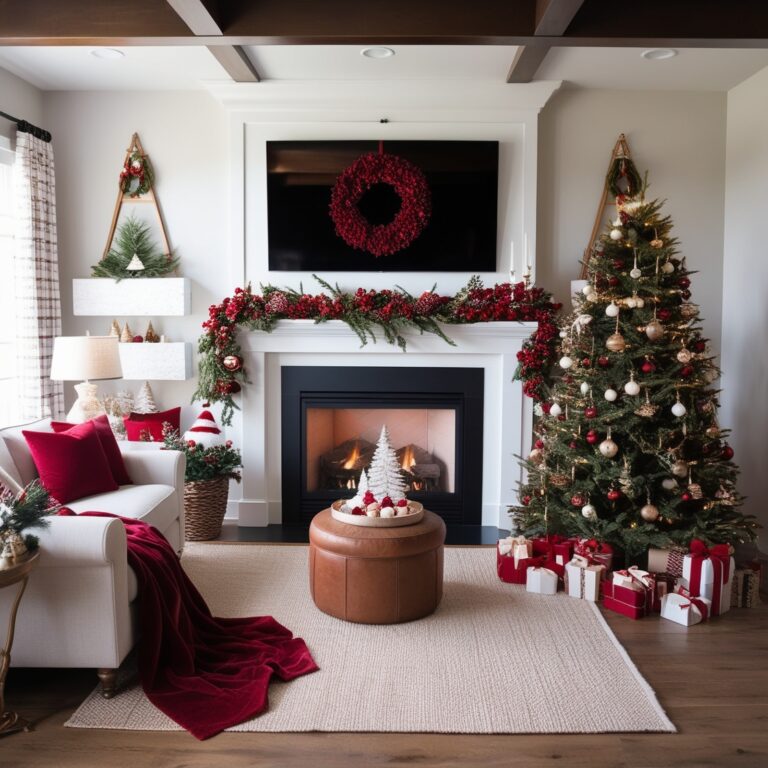 34 Christmas Fireplace Decor Ideas
