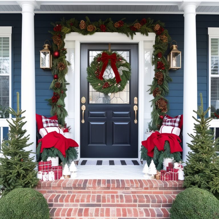 57 Christmas Front Porch Decor Ideas