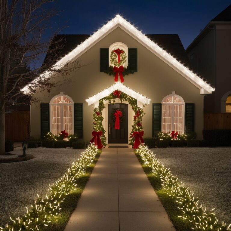 24 Christmas Lights Outside Ideas