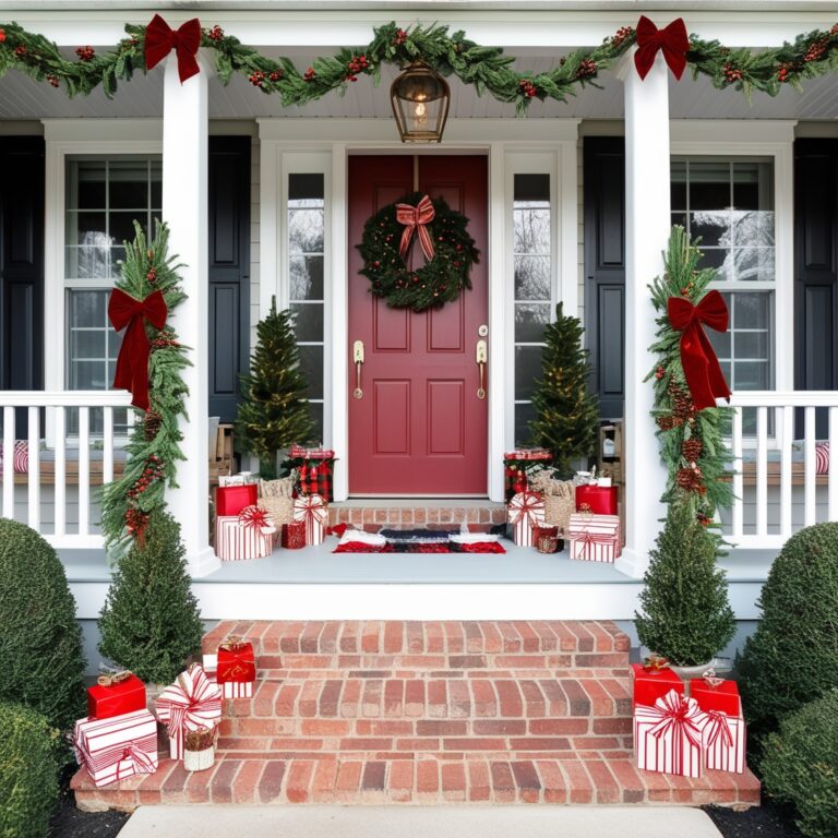 22 Christmas Porch Decor Ideas