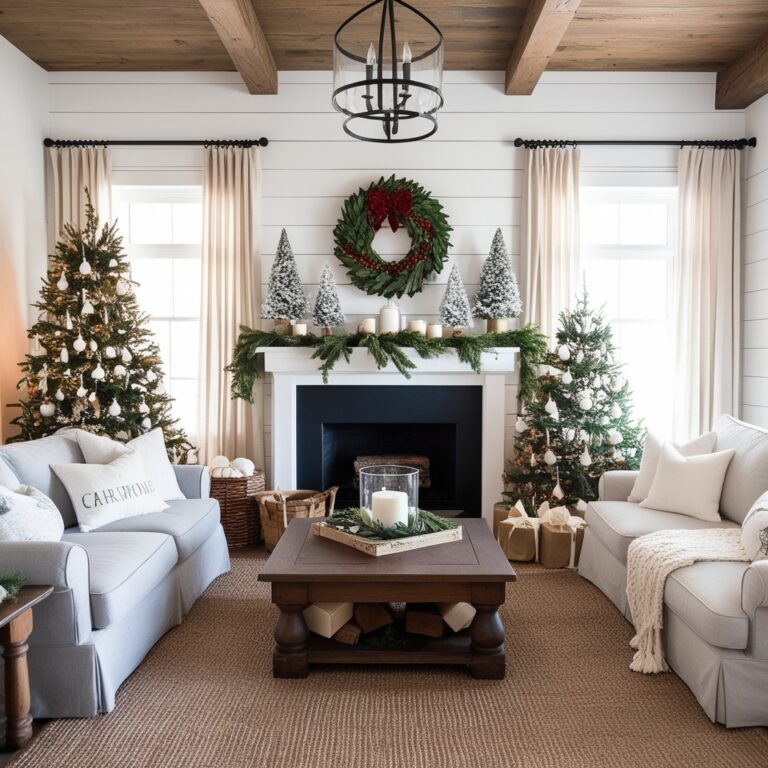 28 Farmhouse Christmas Decor Ideas
