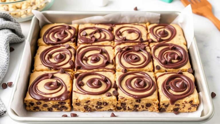 29 No Bake Chocolate Chip Cookie Dough Bars