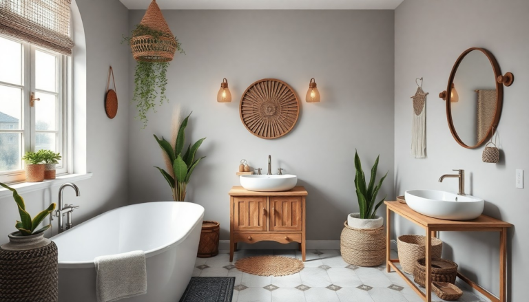 27 Bohemian Bathroom Decor