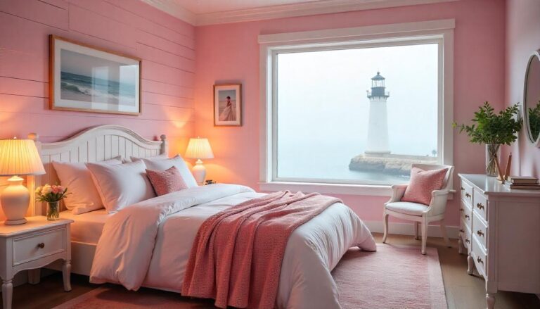 24 Pink Coastal Bedroom Ideas
