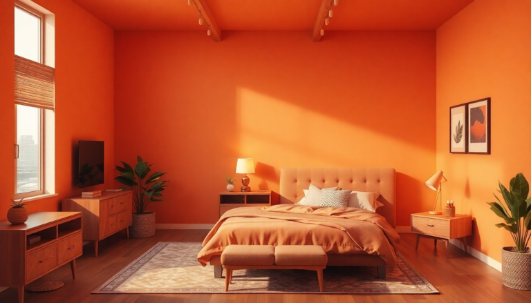 21 Orange Bedroom Ideas