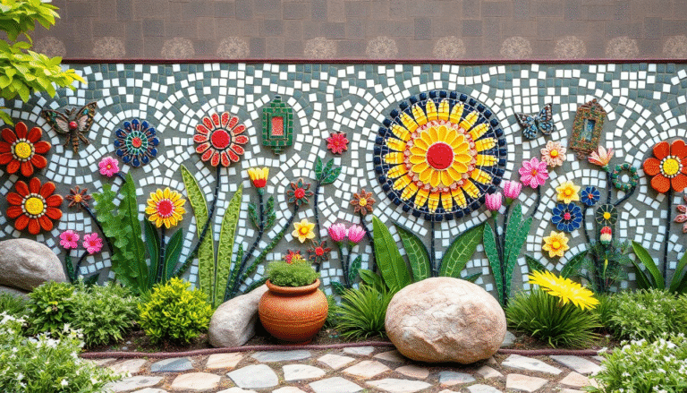 23 Mosaic Garden Art Ideas