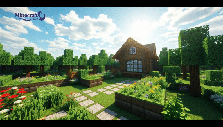 21 Minecraft Garden Ideas That Will Make Your Base Bloom