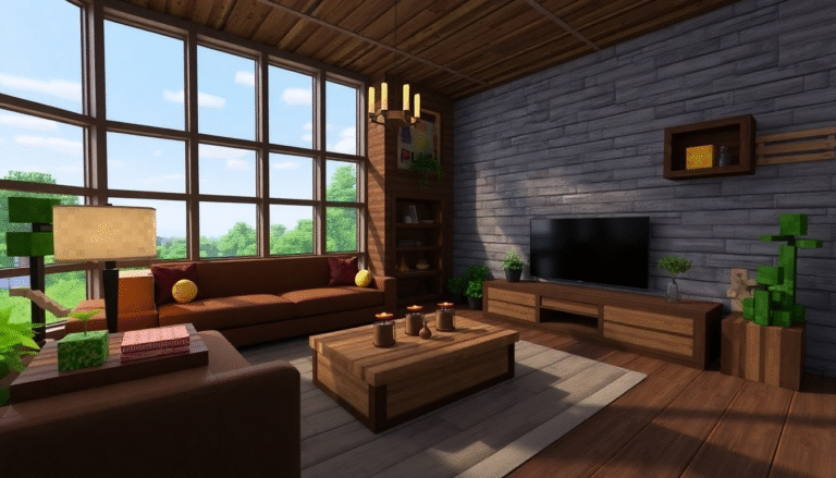 15 Minecraft Living Room Ideas