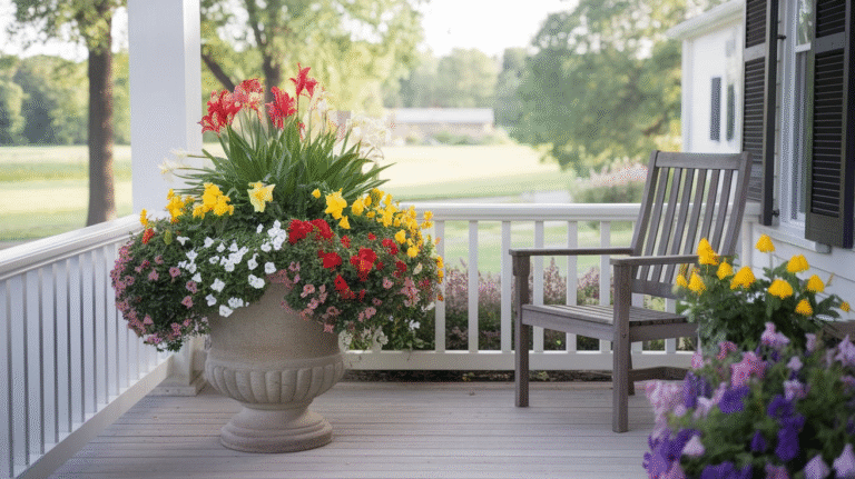 25 Front Porch Flower Pot Ideas