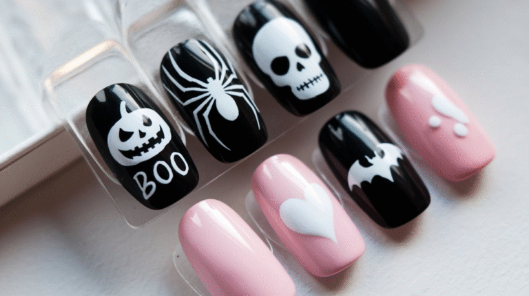 28 Short Halloween Nails