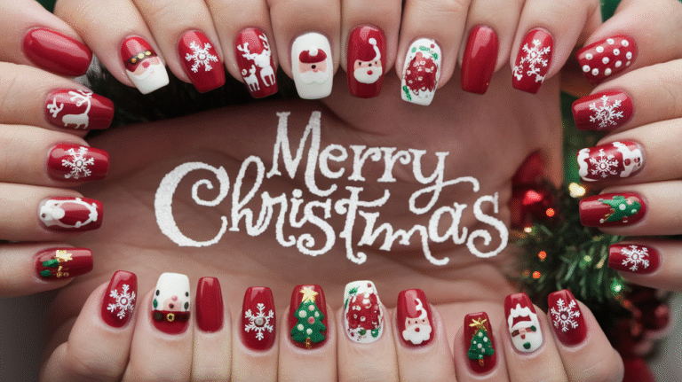 23 Red Christmas Nail Designs That Sleigh All Day