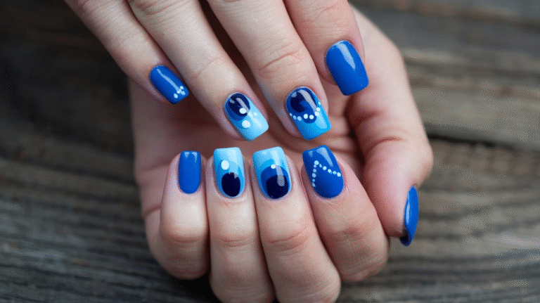 24 Blue Nail Designs That’ll Have Everyone Asking “Where’d You Get That Done?”