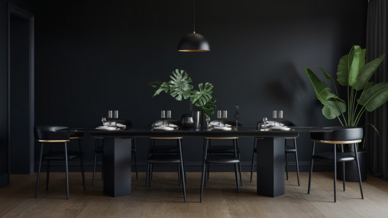 24 Black Dining Room Ideas