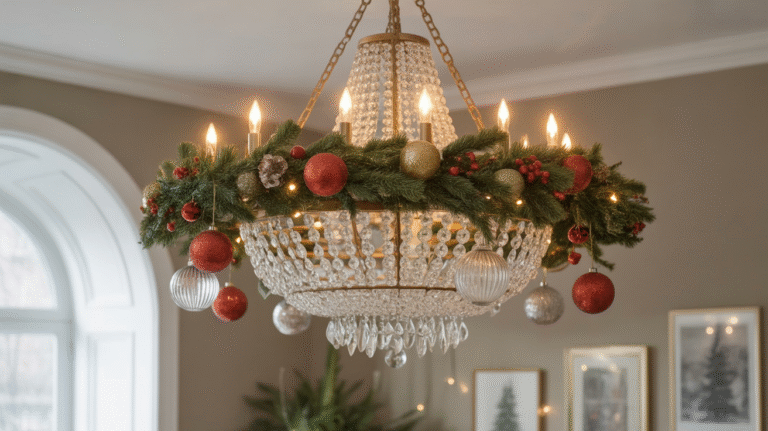 29 Chandelier Christmas Decor Ideas That’ll Make Your Home Shine Bright Like Rudolph’s Nose