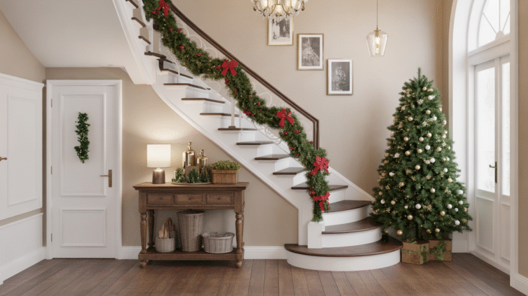 26 Christmas Decor Ideas for Stairs