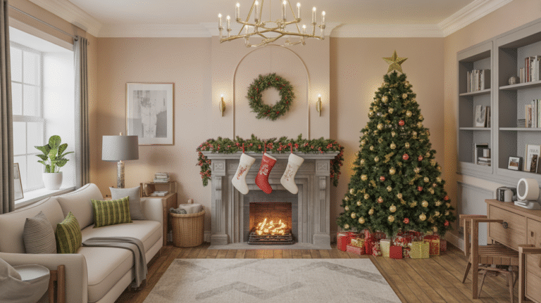 20 Christmas Decor Ideas for Above Kitchen Cabinets