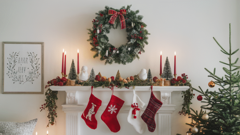 25 Christmas Decor Shelf Ideas