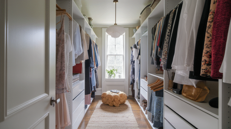 22 Narrow Walk-In Closet Ideas